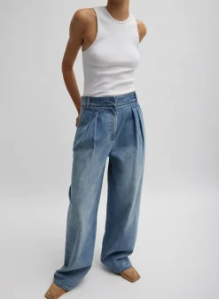 Denim|Pants & Shorts>Tibi Classic Wash Stella Jean Classic Blue