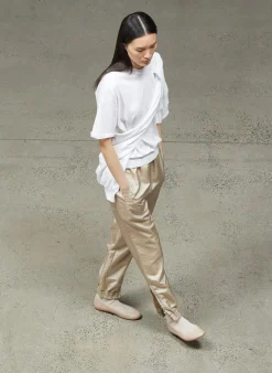 Pants & Shorts|Fundamentals - WOFs>Tibi Crispy Nylon Kat Jogger Desert Sand