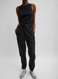 Pants & Shorts|Fundamentals - WOFs>Tibi Crispy Nylon Kat Jogger Black