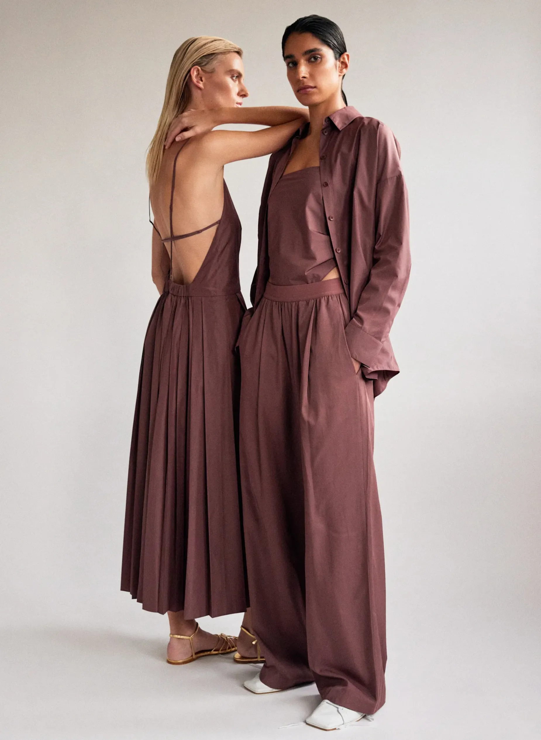Suits|Pants & Shorts>Tibi Drapey Suiting Marit Pull On Pant Cinnamon