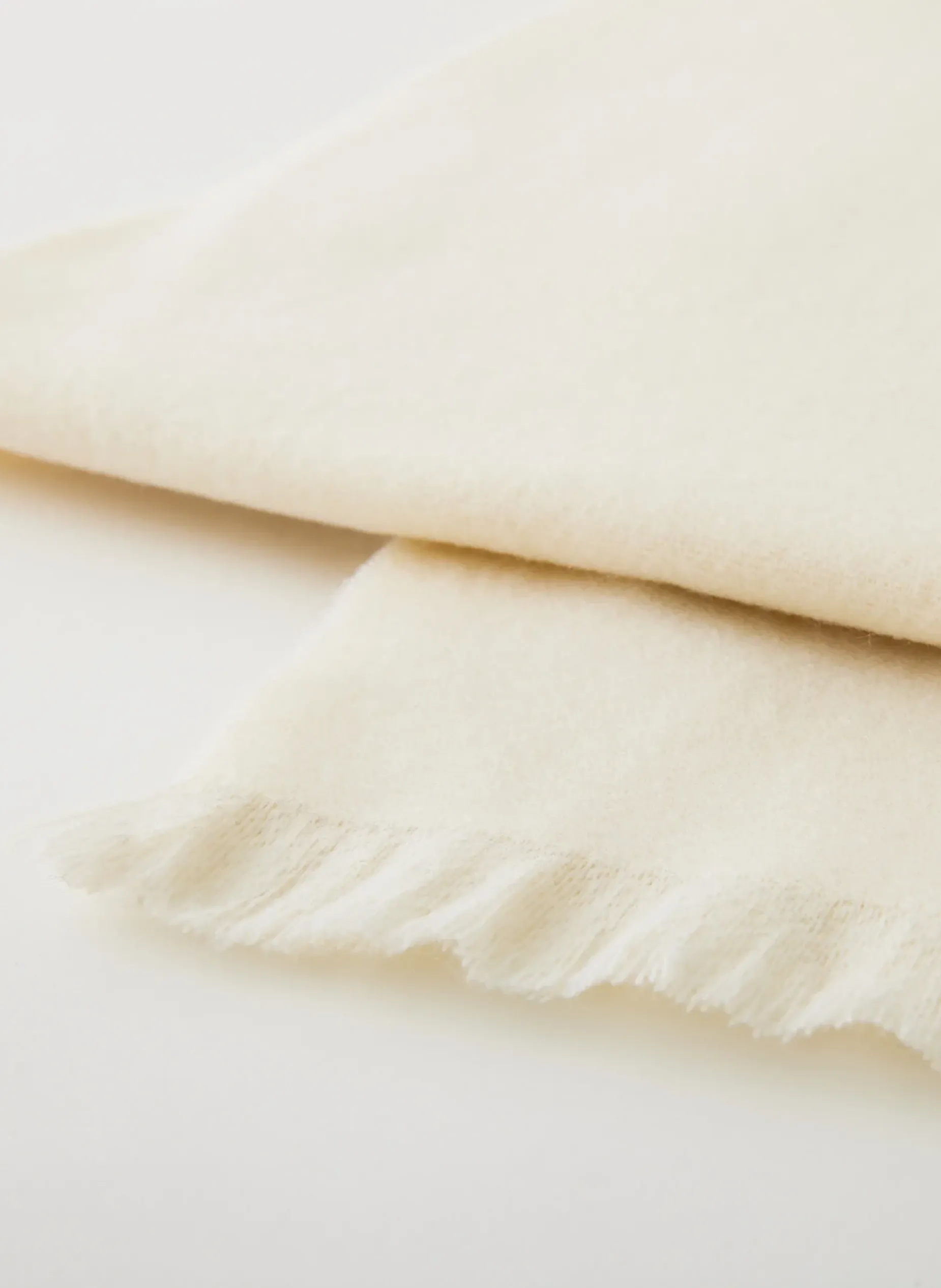 Scarves|Fundamentals - WOFs>Tibi Fringe Scarf Ivory