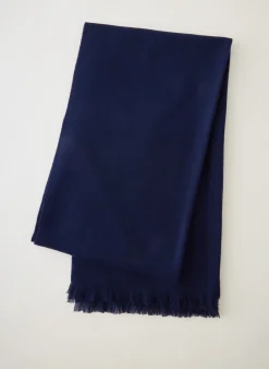 Scarves|Fundamentals - WOFs>Tibi Fringe Scarf Navy