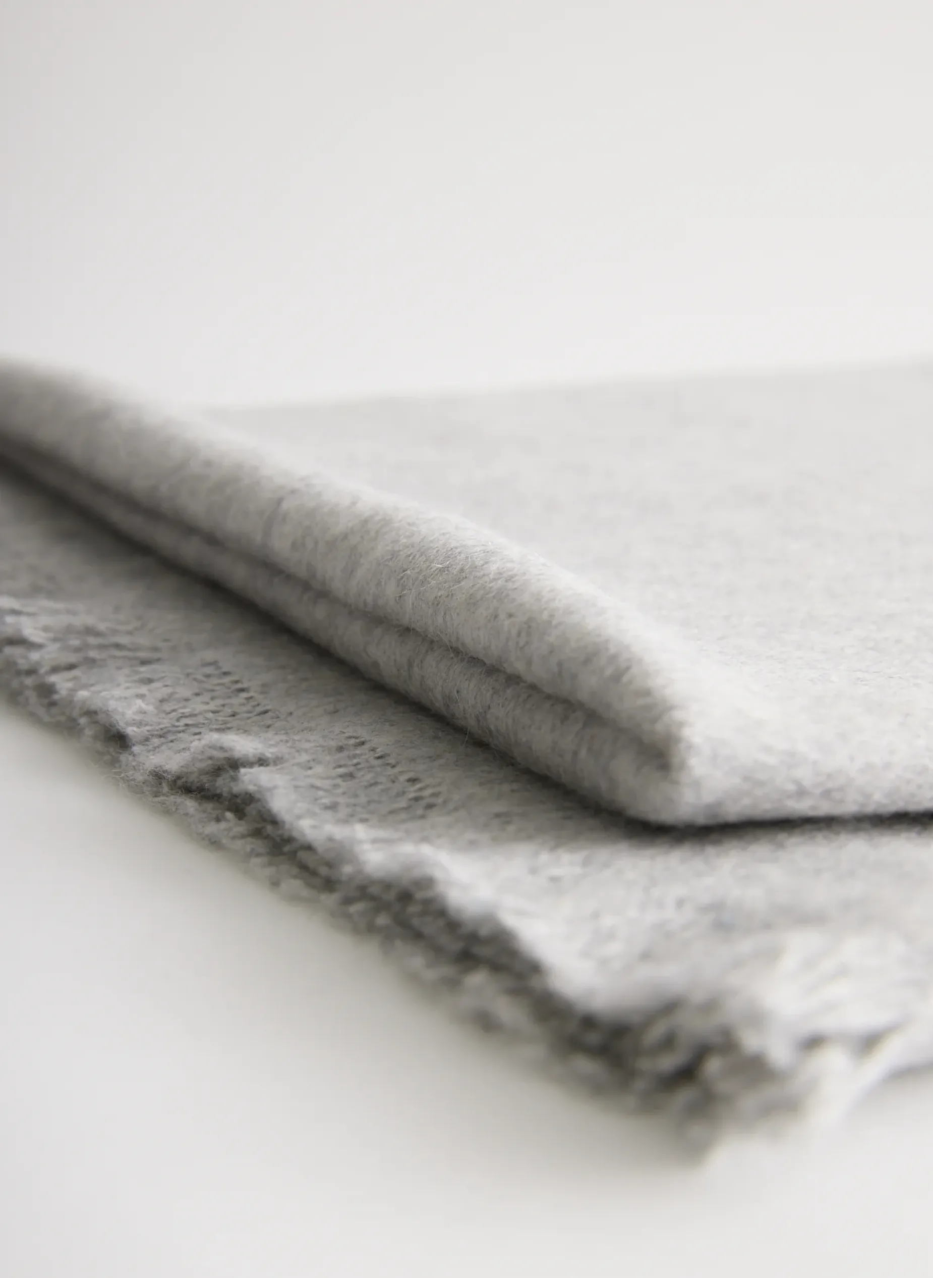 Scarves|Fundamentals - WOFs>Tibi Fringe Scarf Heather Grey