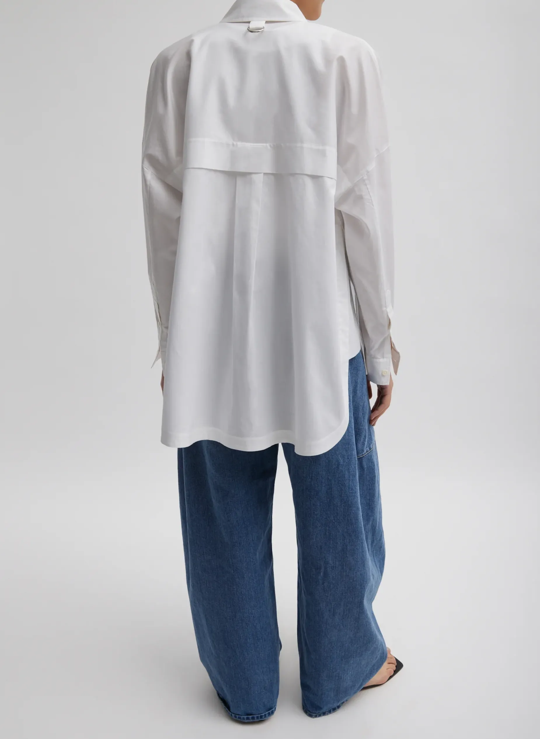 Tops|Fundamentals - WOFs>Tibi Gabe Oversized Shirt White