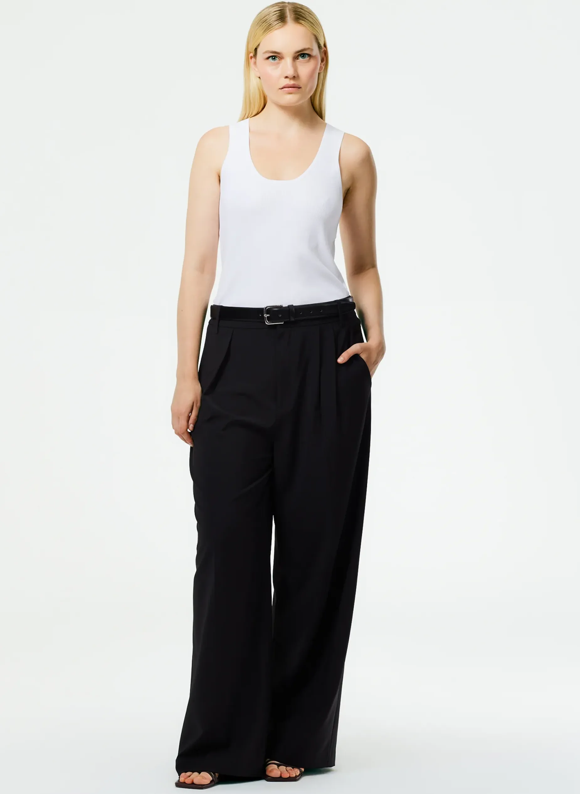 Knitwear & Sweatshirts|Fundamentals - WOFs>Tibi Giselle Tank Sweater White