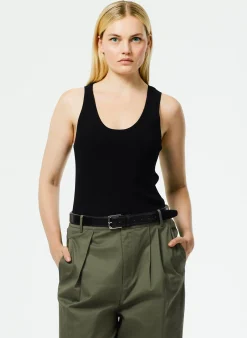 Knitwear & Sweatshirts|Fundamentals - WOFs>Tibi Giselle Tank Sweater Black