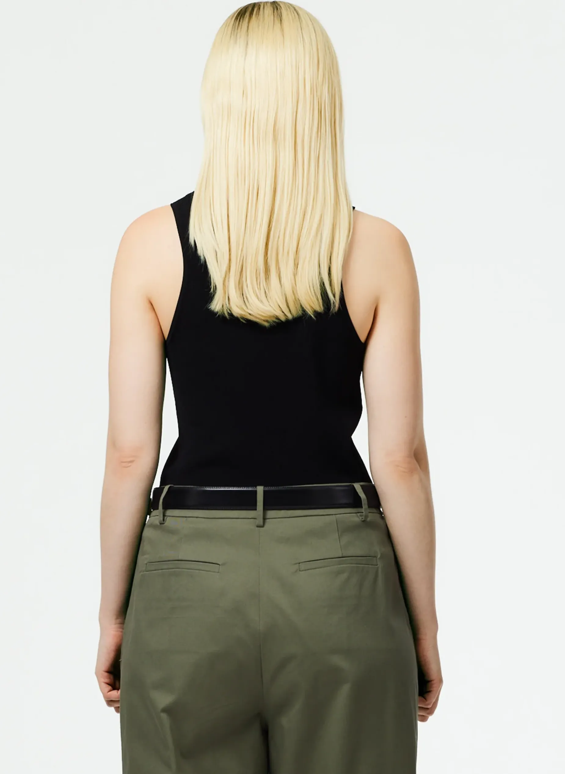 Knitwear & Sweatshirts|Fundamentals - WOFs>Tibi Giselle Tank Sweater Black