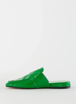 Flats>Tibi Granger Slide Green
