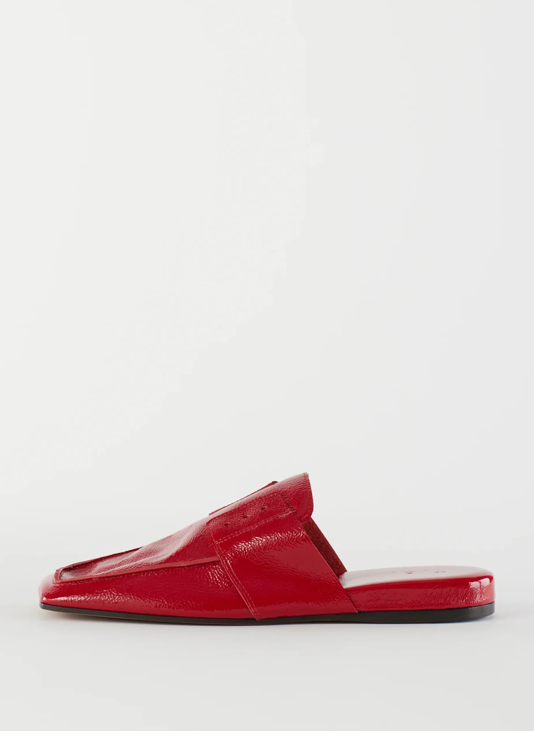 Flats>Tibi Granger Slide Cherry Red