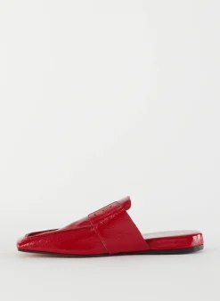 Flats>Tibi Granger Slide Cherry Red