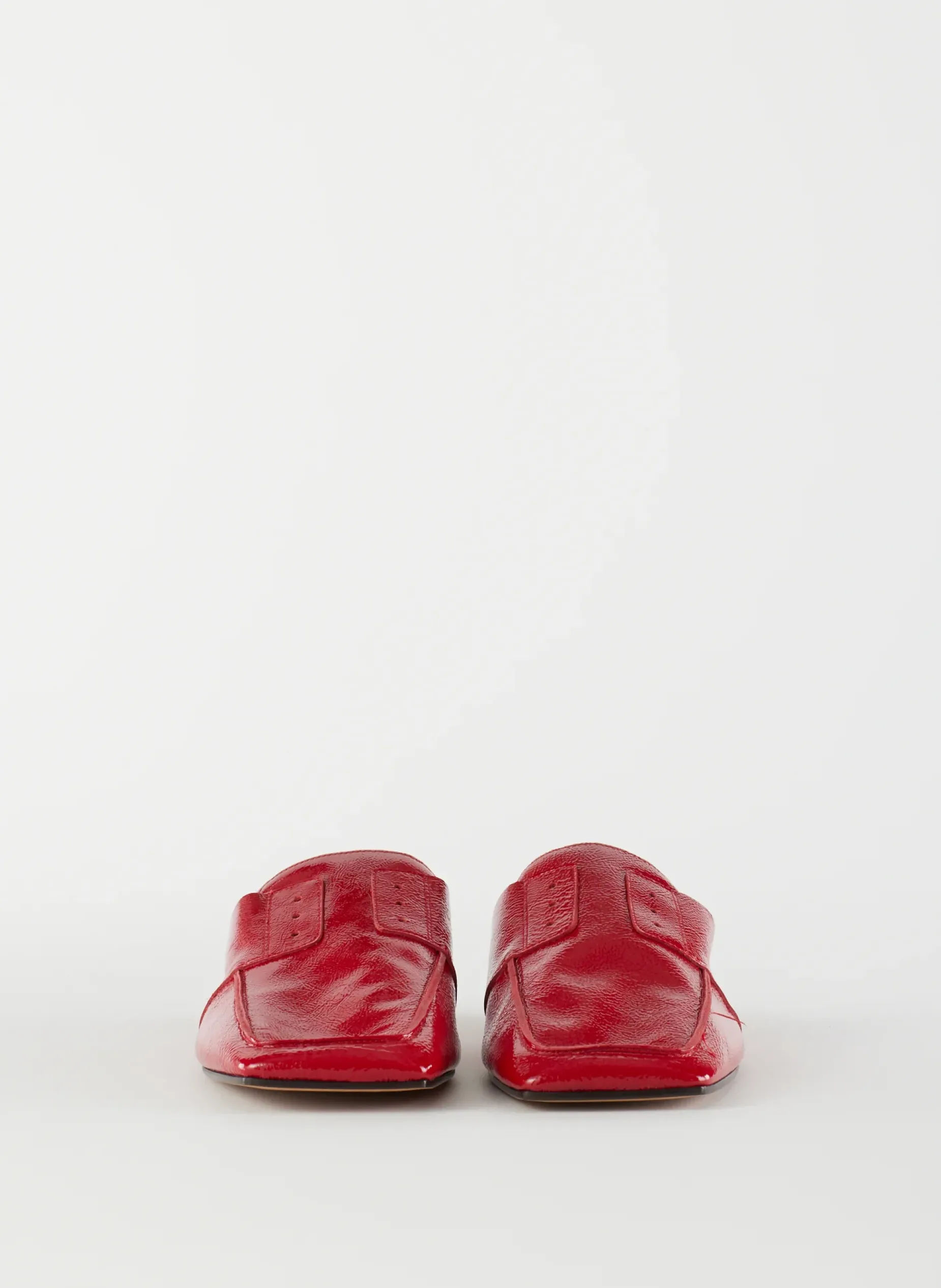 Flats>Tibi Granger Slide Cherry Red