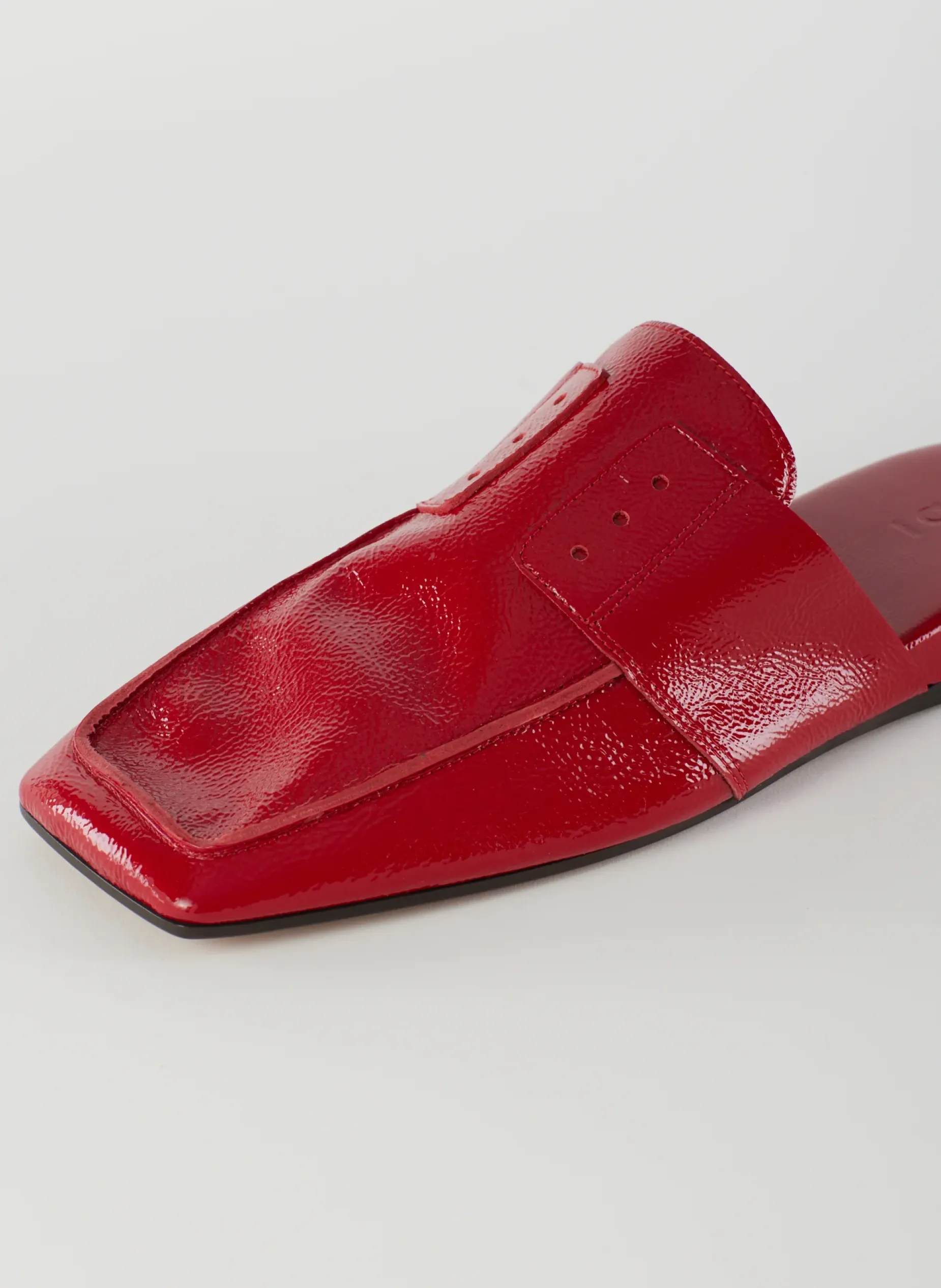 Flats>Tibi Granger Slide Cherry Red
