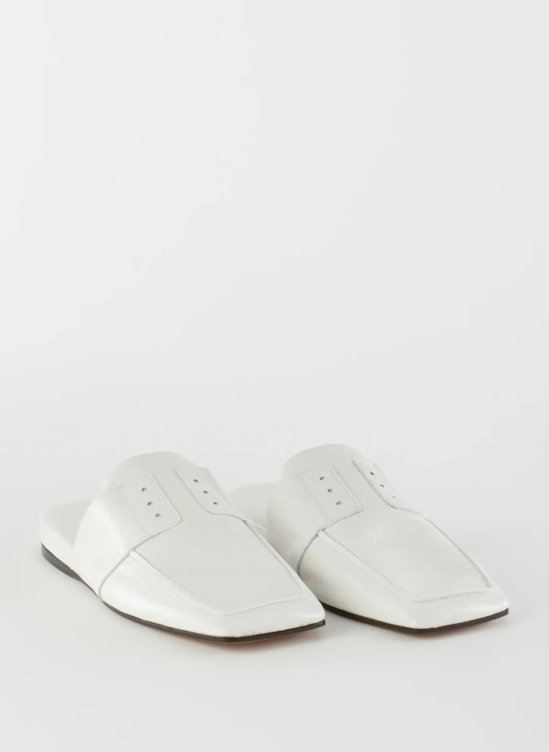 Flats>Tibi Granger Slide Creamy White
