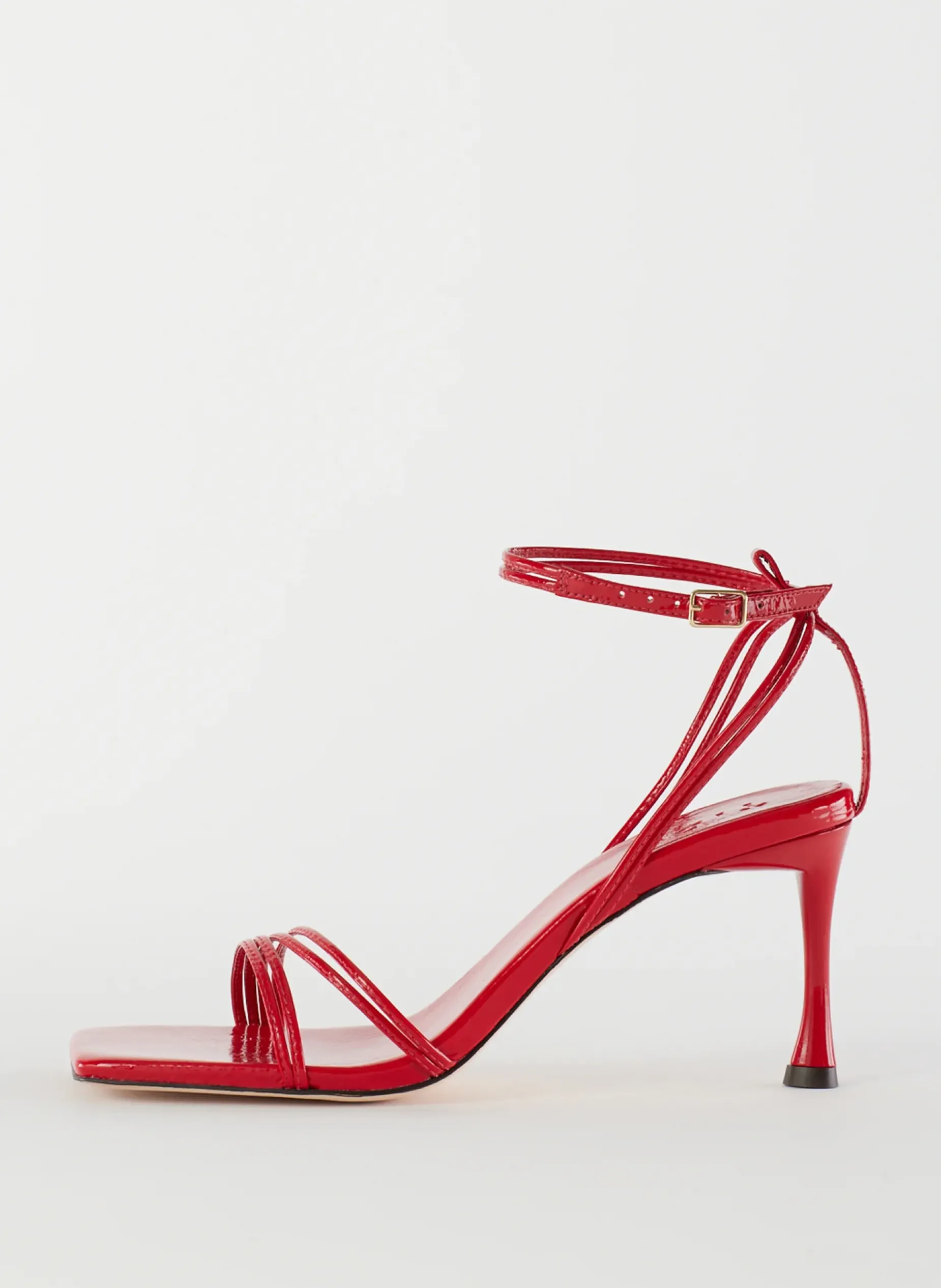 Heels|Sandals>Tibi Guy Naplack Sandal Cherry Red