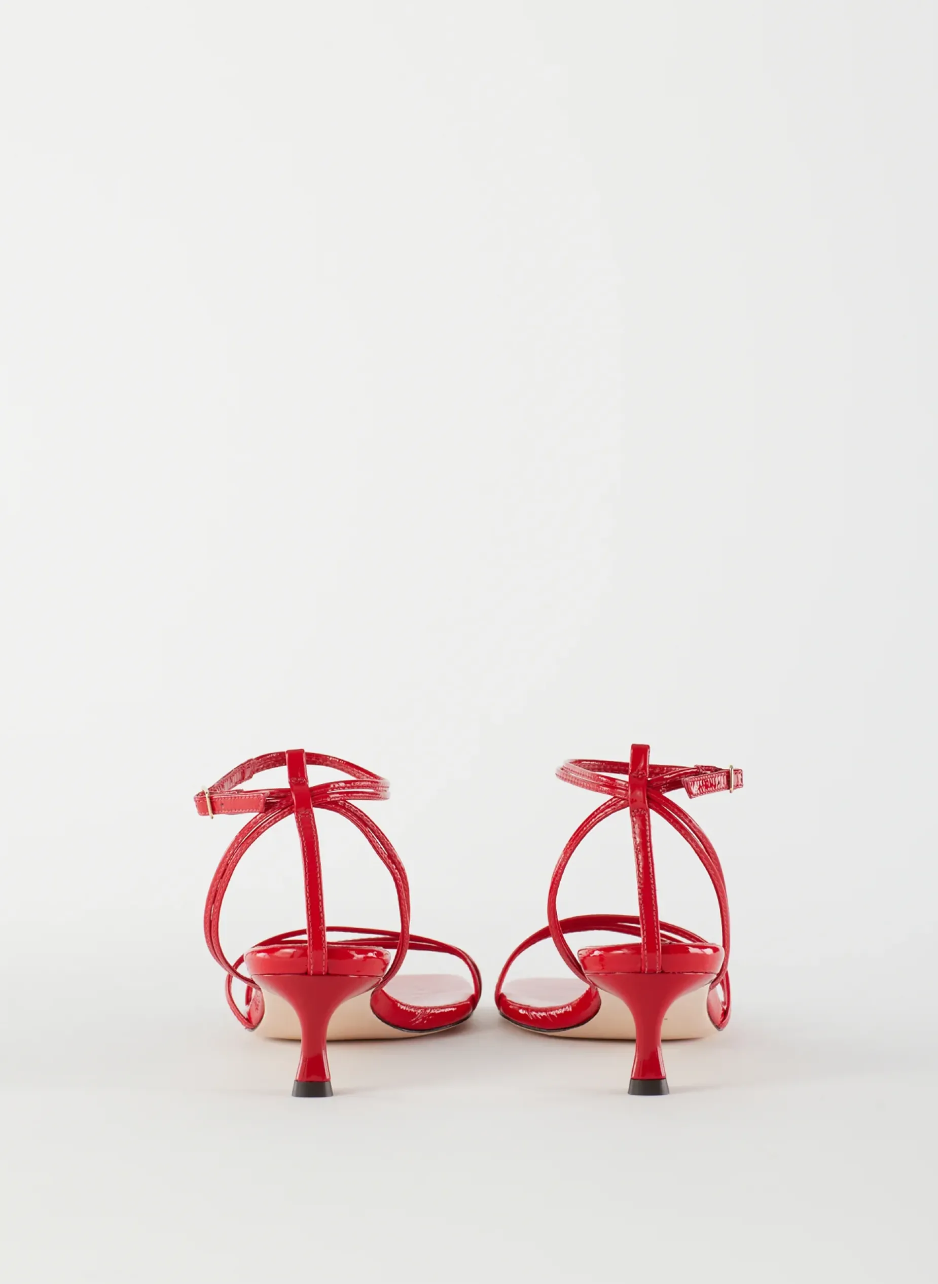 Heels|Sandals>Tibi Harper Naplack Sandal Cherry Red
