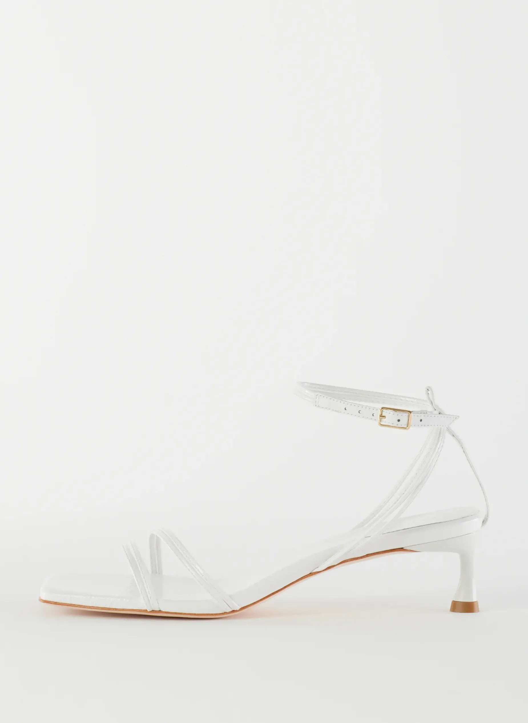 Heels|Sandals>Tibi Harper Naplack Sandal White