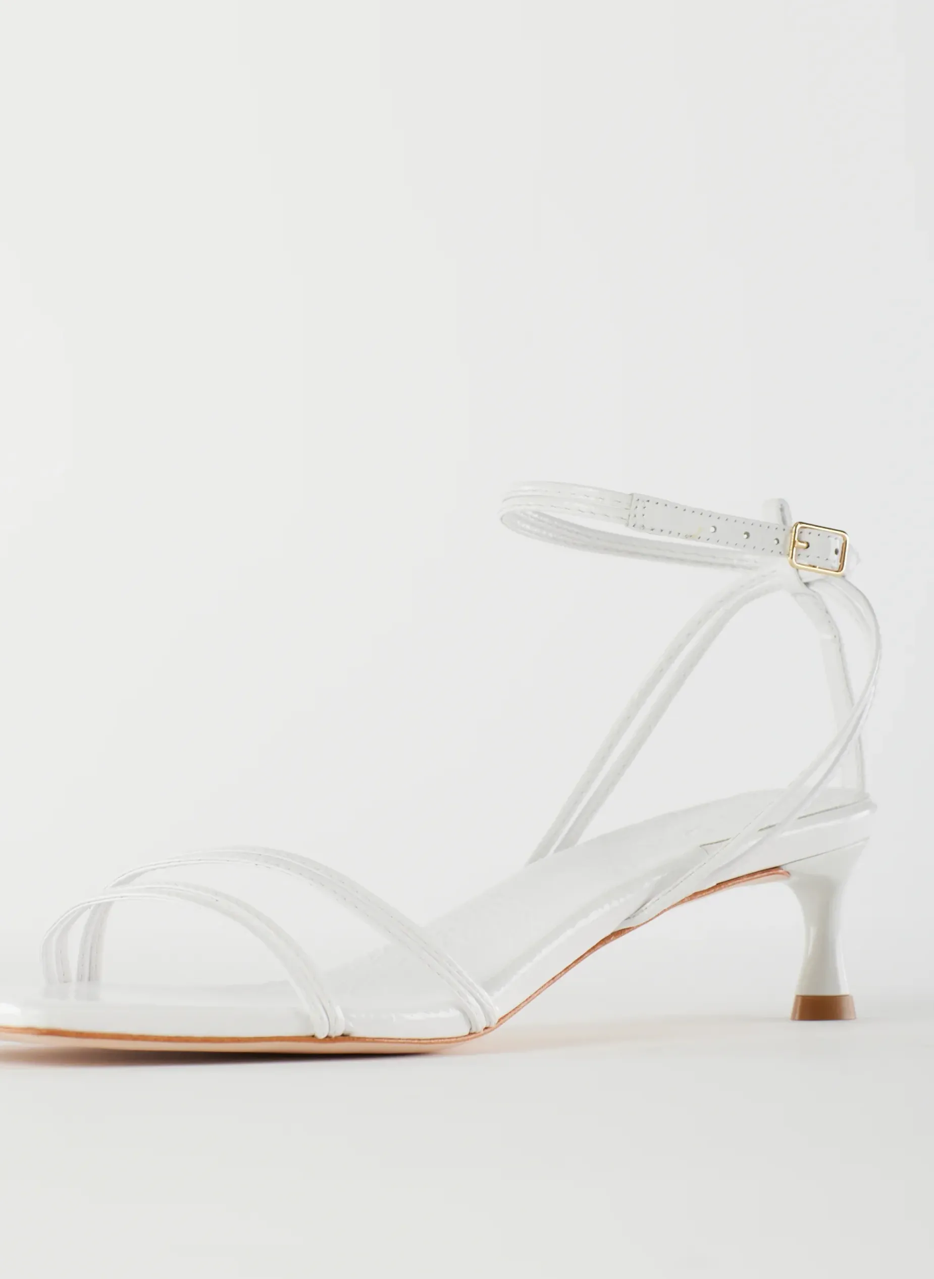 Heels|Sandals>Tibi Harper Naplack Sandal White