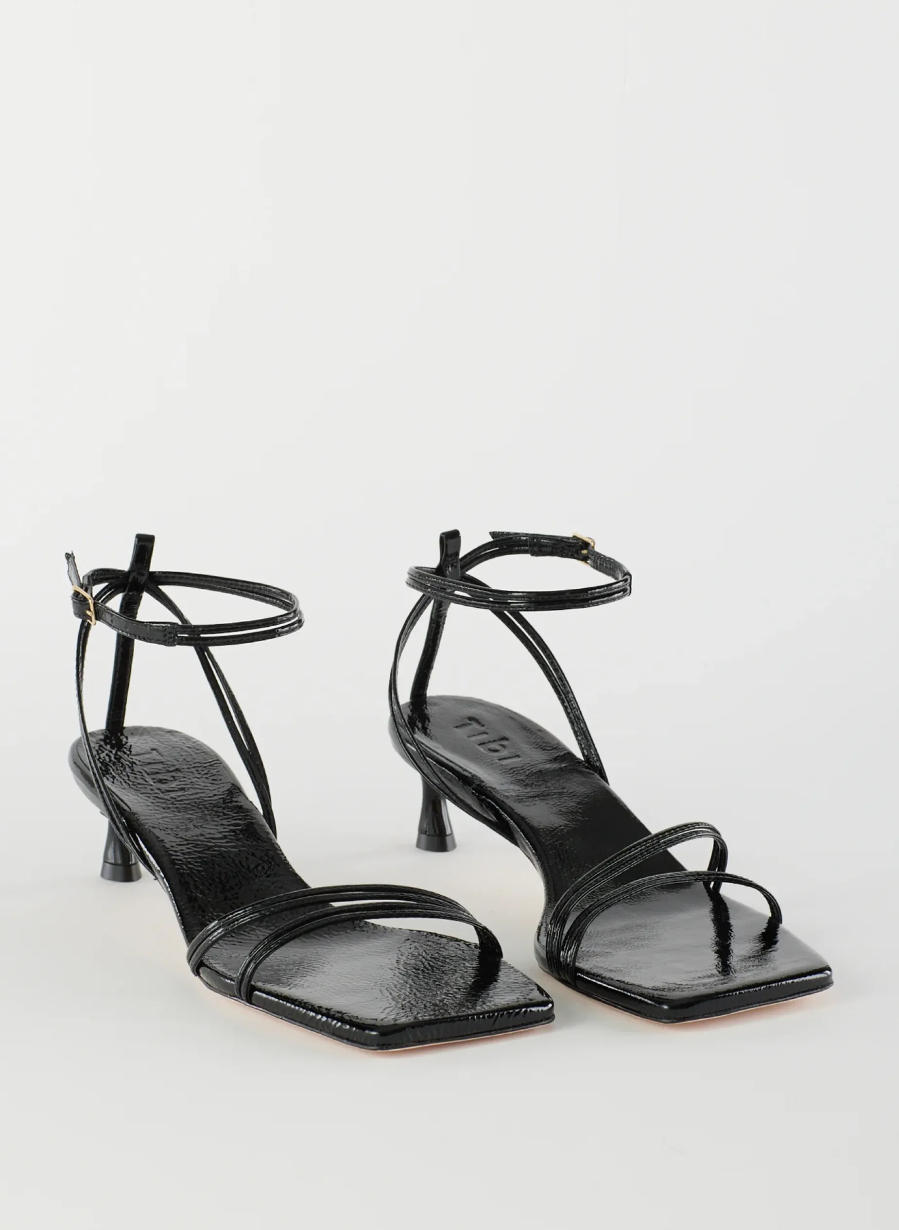 Heels|Sandals>Tibi Harper Naplack Sandal Black