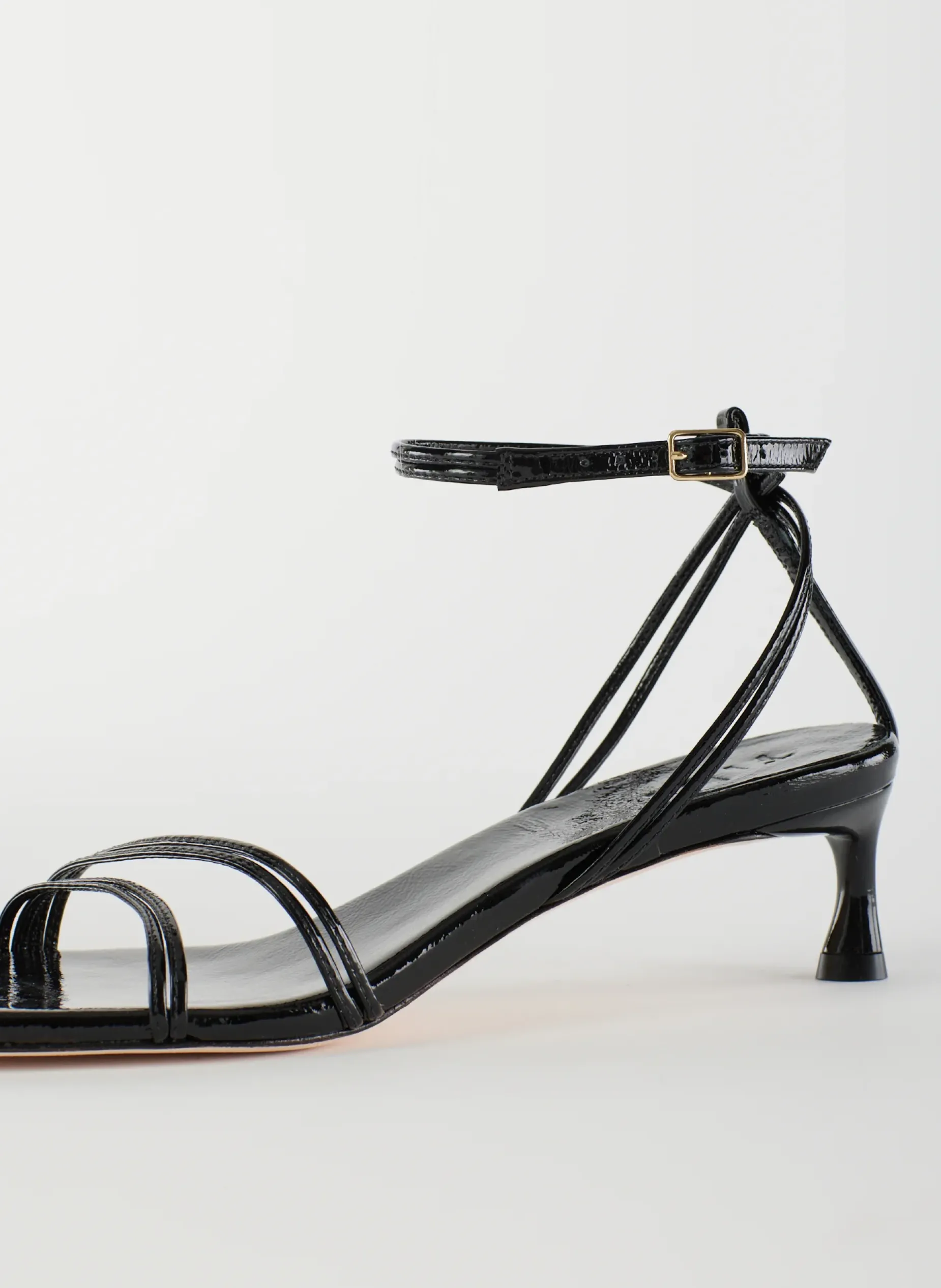 Heels|Sandals>Tibi Harper Naplack Sandal Black