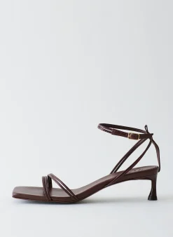 Heels|Sandals>Tibi Harper Sandal Red Brown