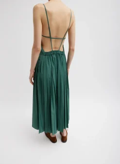 Dresses>Tibi Italian Sporty Nylon Overall Dress Dark Hunter Green