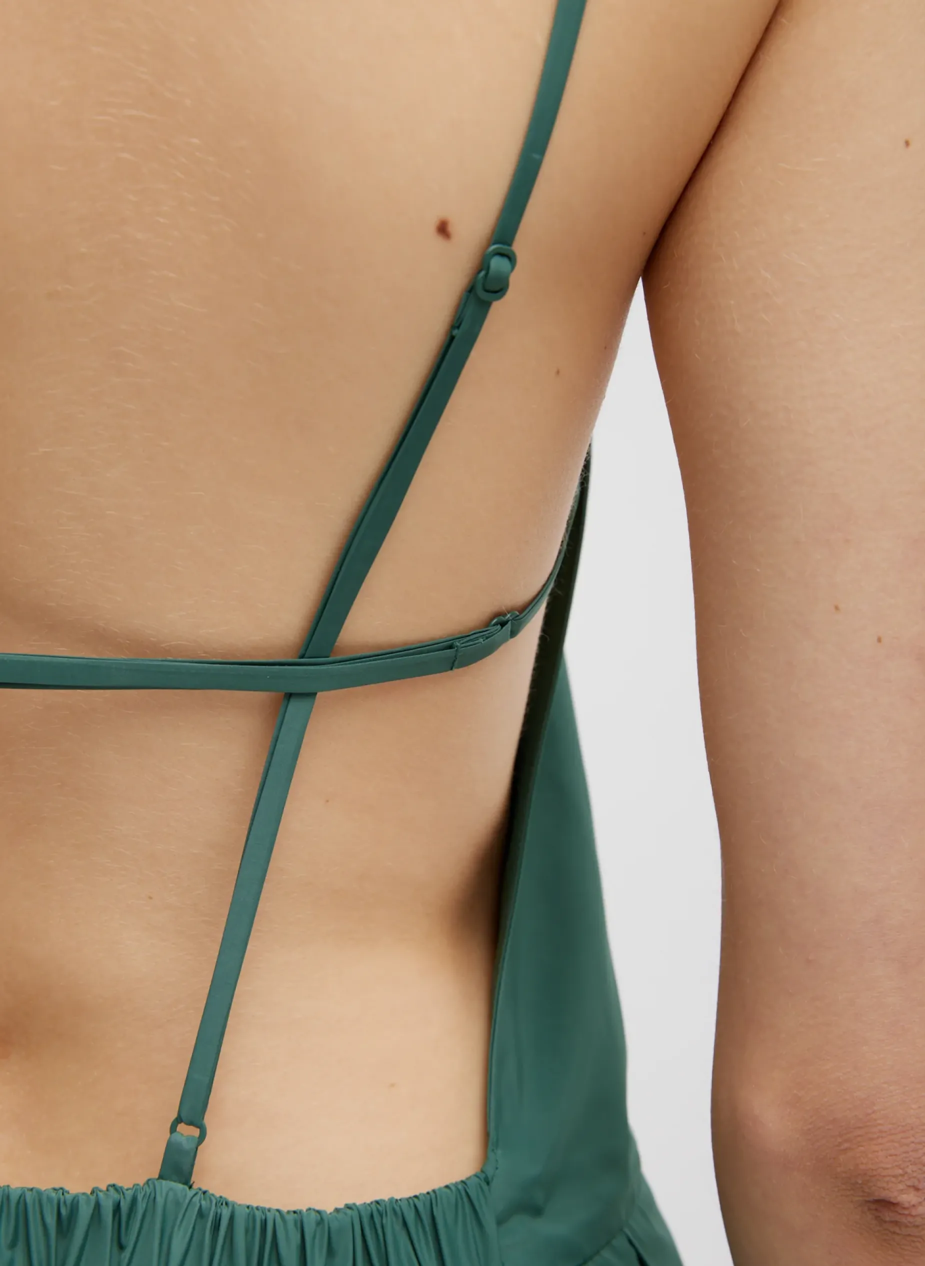 Dresses>Tibi Italian Sporty Nylon Overall Dress Dark Hunter Green