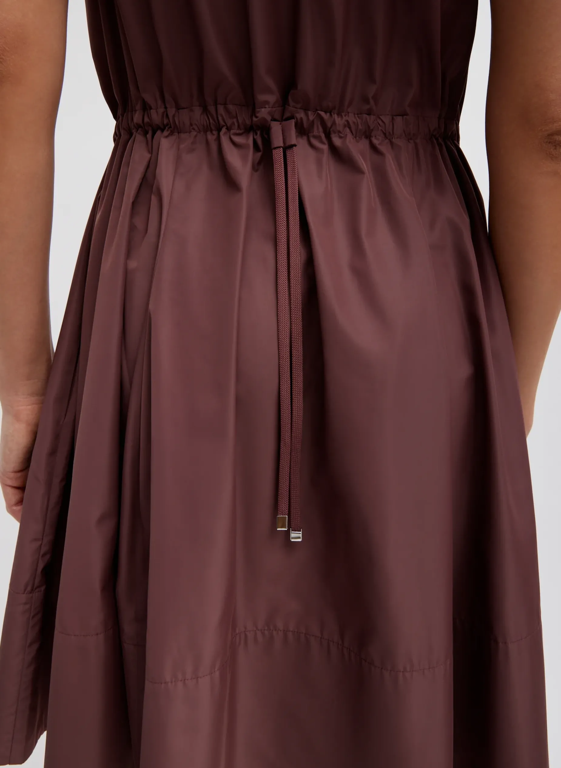Dresses>Tibi Italian Sporty Nylon Short Tank Dress Cinnamon