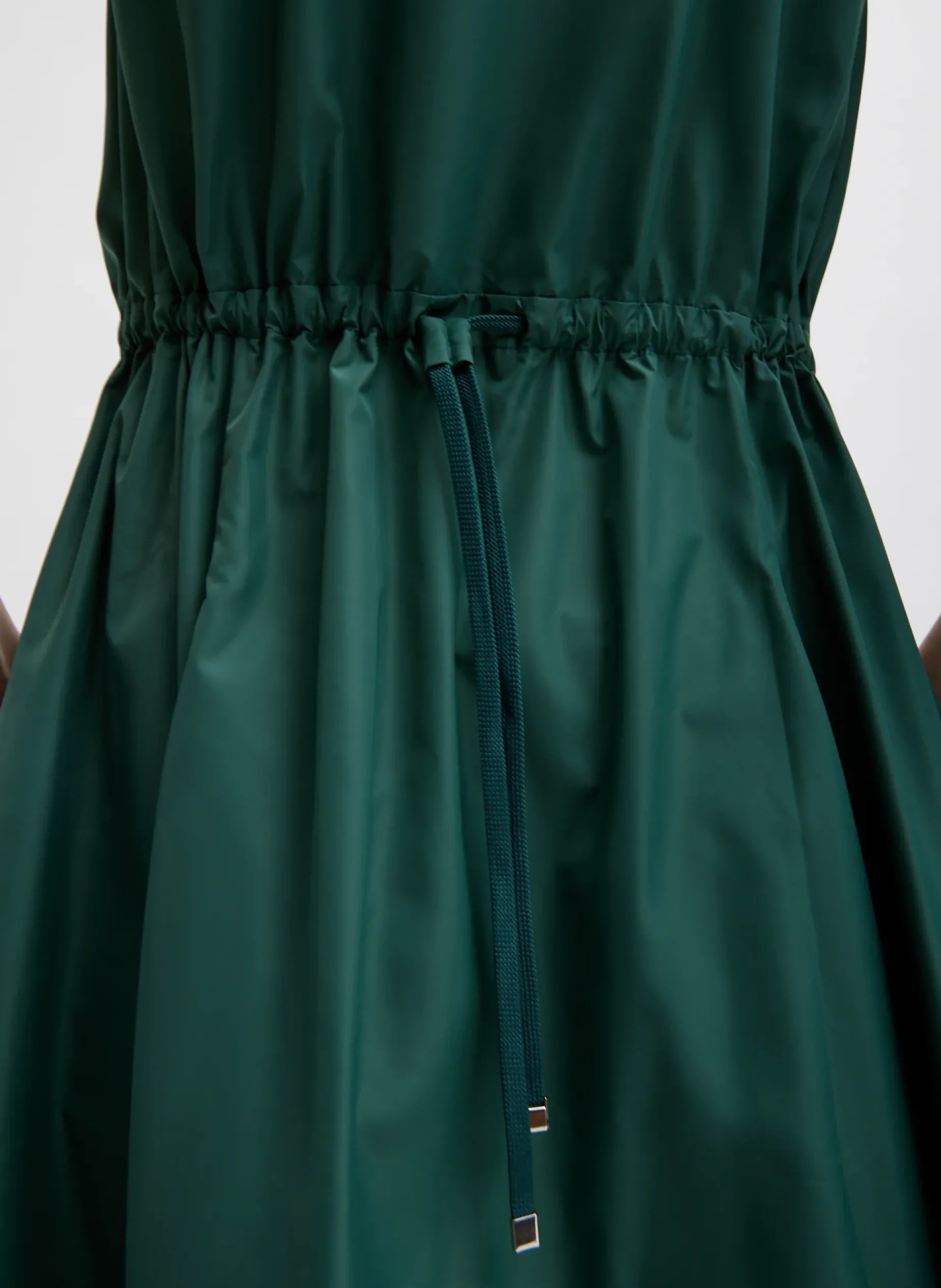 Dresses>Tibi Italian Sporty Nylon Short Tank Dress Dark Hunter Green