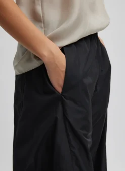 Pants & Shorts>Tibi Italian Sporty Nylon Winslow Pant Black