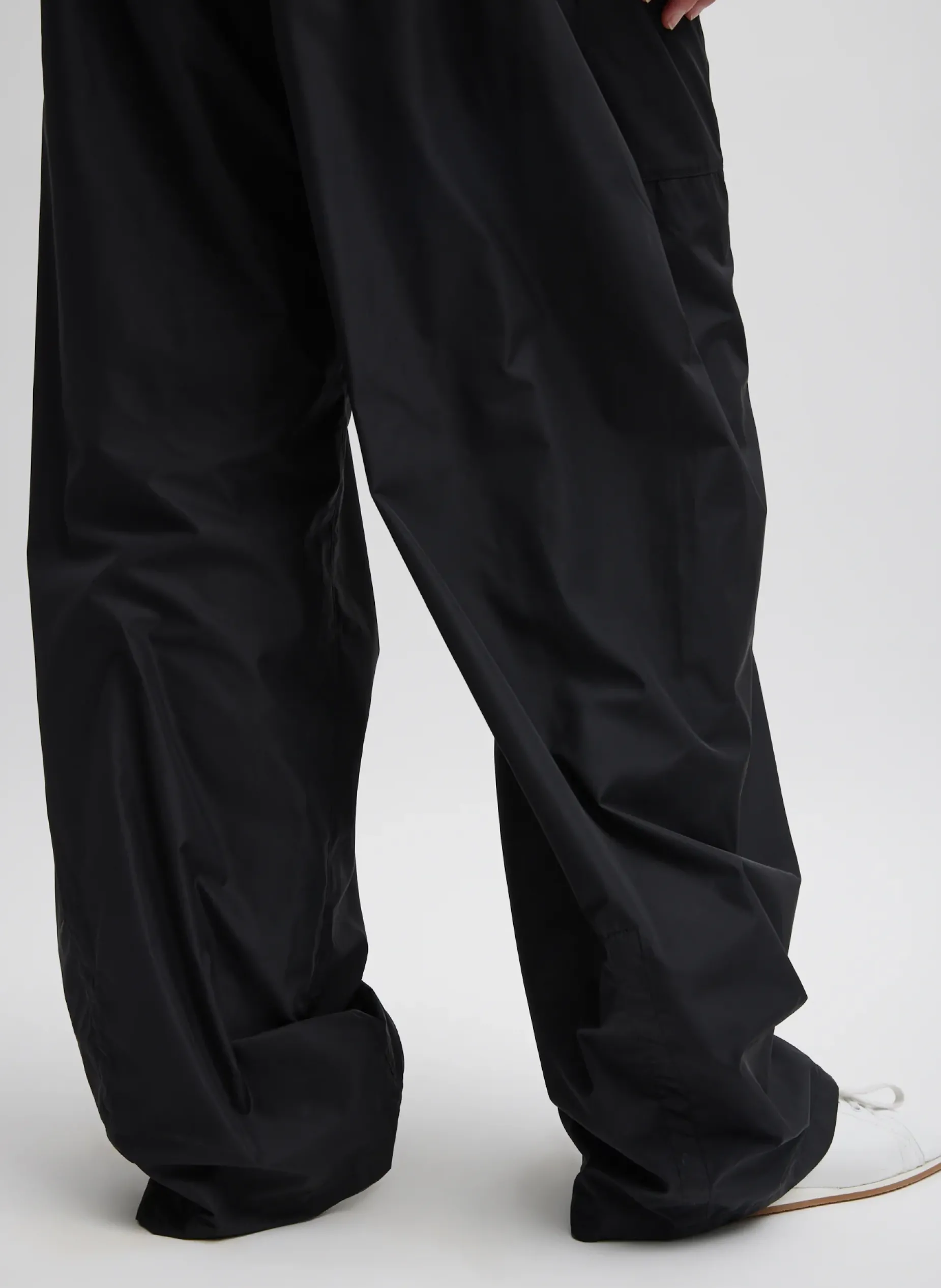 Pants & Shorts>Tibi Italian Sporty Nylon Winslow Pant Black