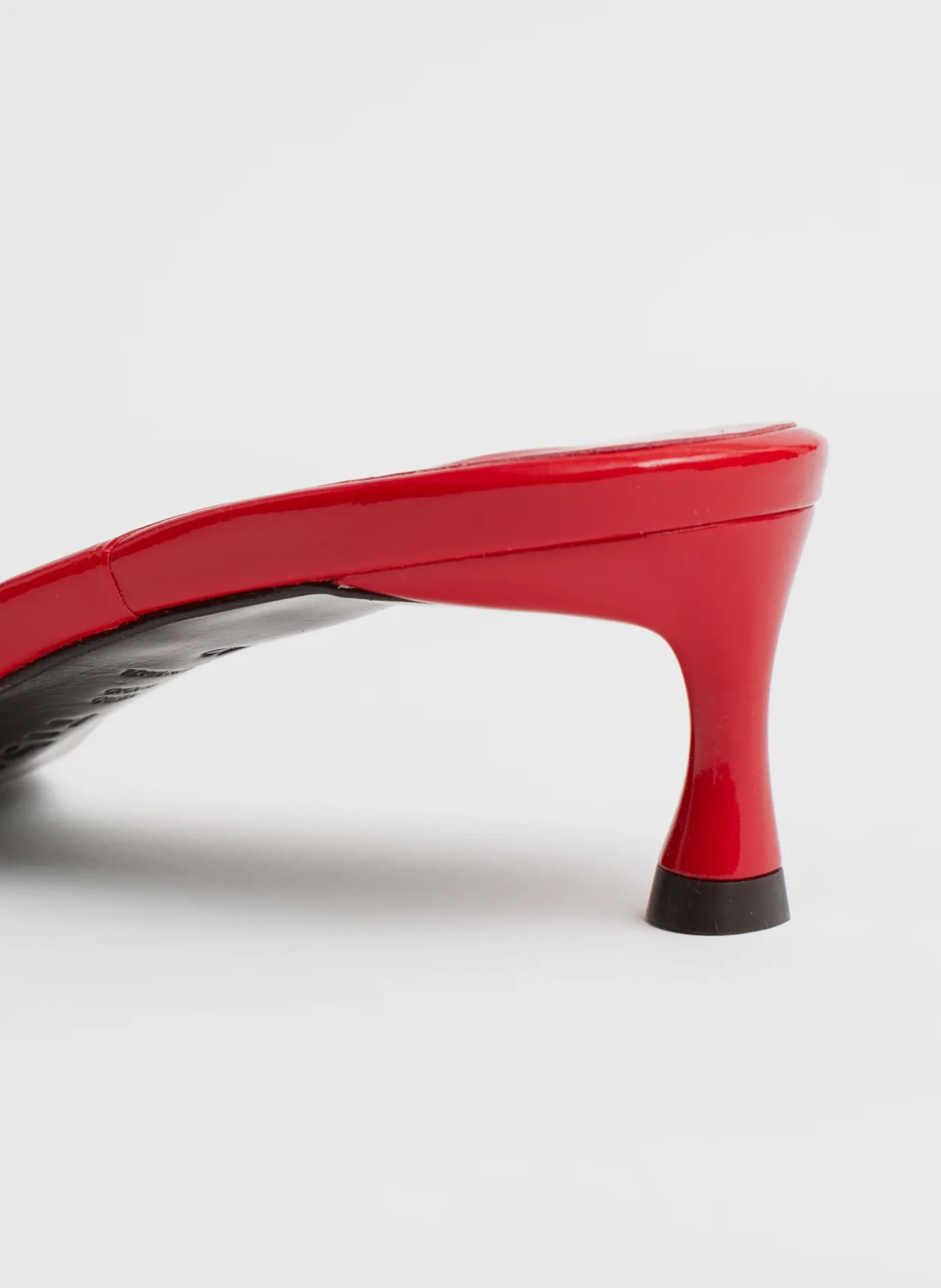 Heels|Sandals>Tibi Jim Naplack Sandal Cherry Red