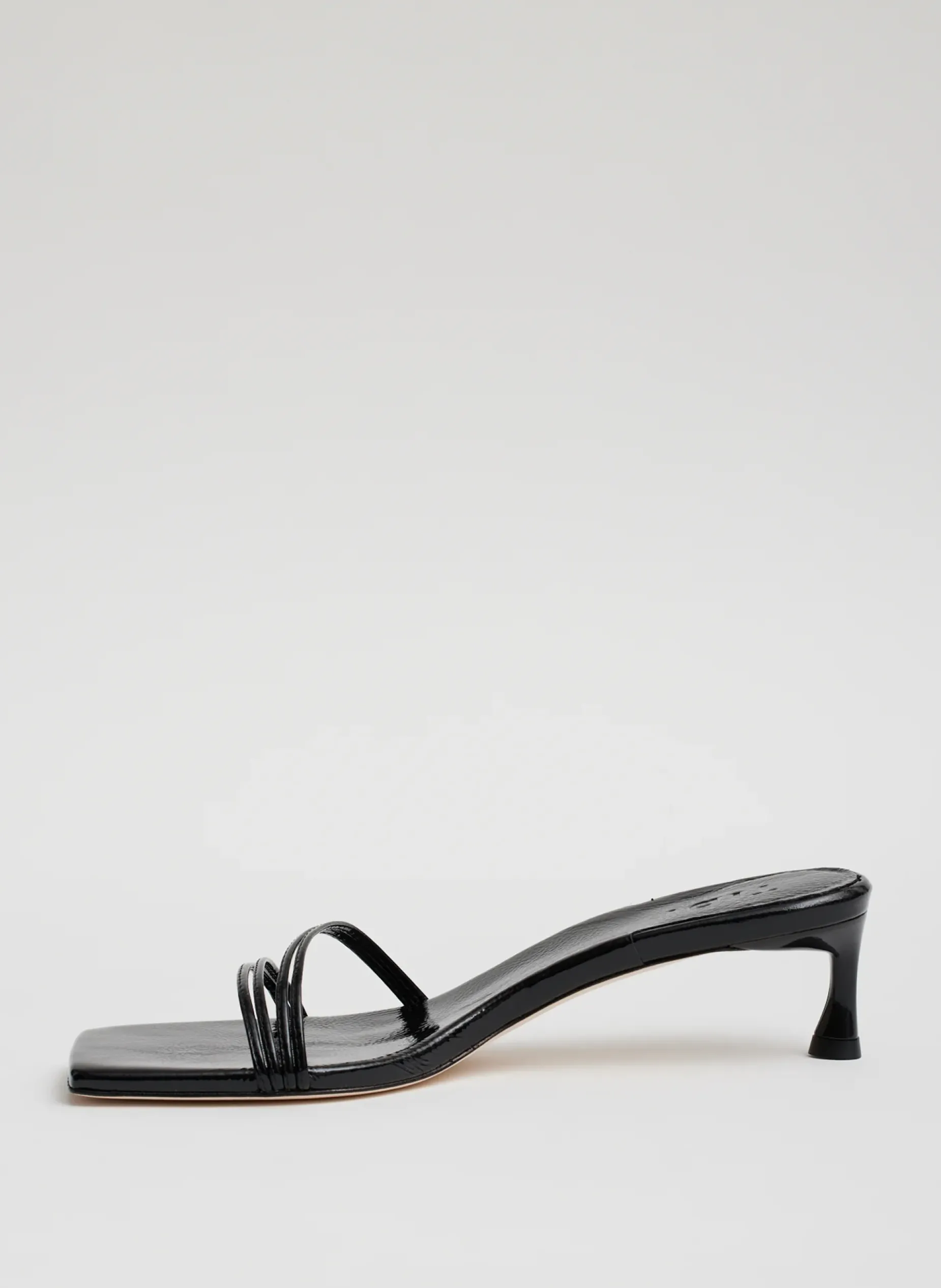 Heels|Sandals>Tibi Jim Naplack Sandal Black