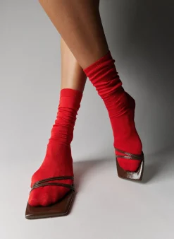 Heels|Sandals>Tibi Jim Naplack Sandal Brown