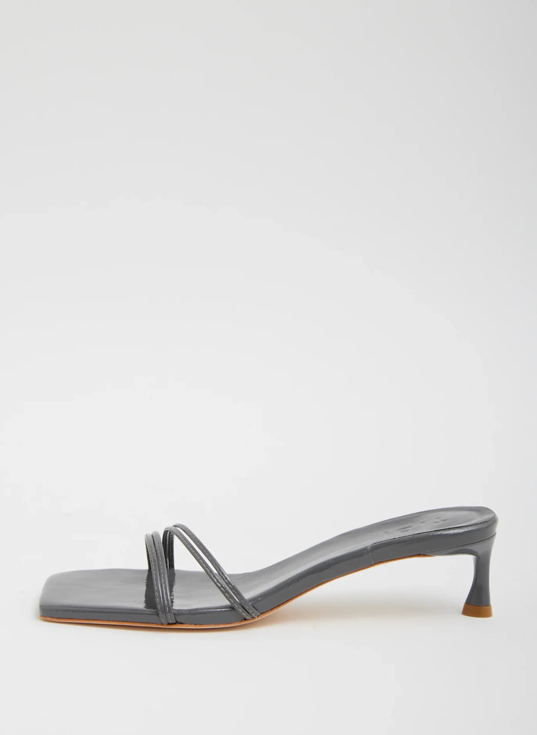 Heels|Sandals>Tibi Jim Naplack Sandal Grey
