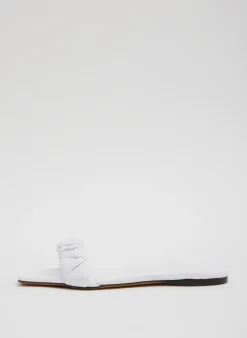 Flats|Sandals>Tibi Jordan Nappa Sandal Optic White