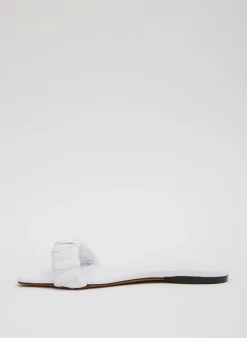 Flats|Sandals>Tibi Jordan Nappa Sandal Optic White
