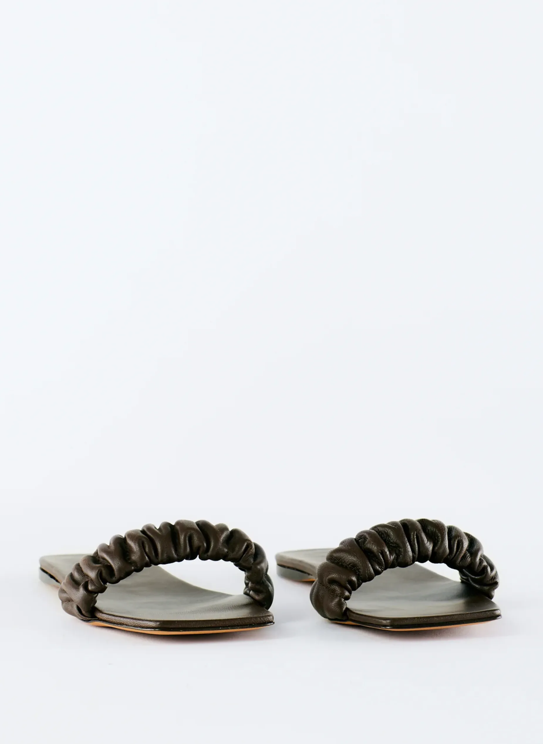 Flats|Sandals>Tibi Jordan Nappa Sandal Brown