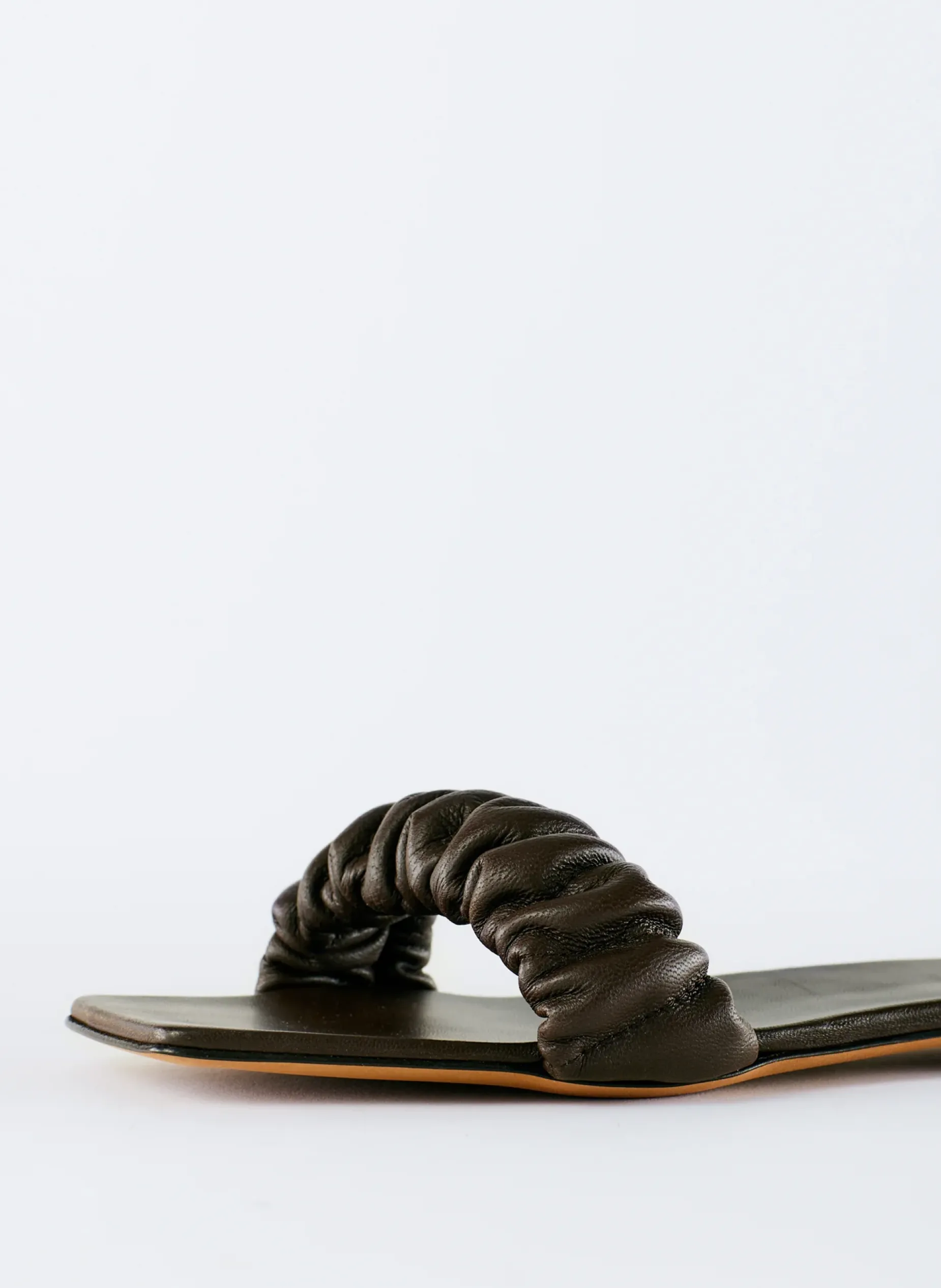 Flats|Sandals>Tibi Jordan Nappa Sandal Brown