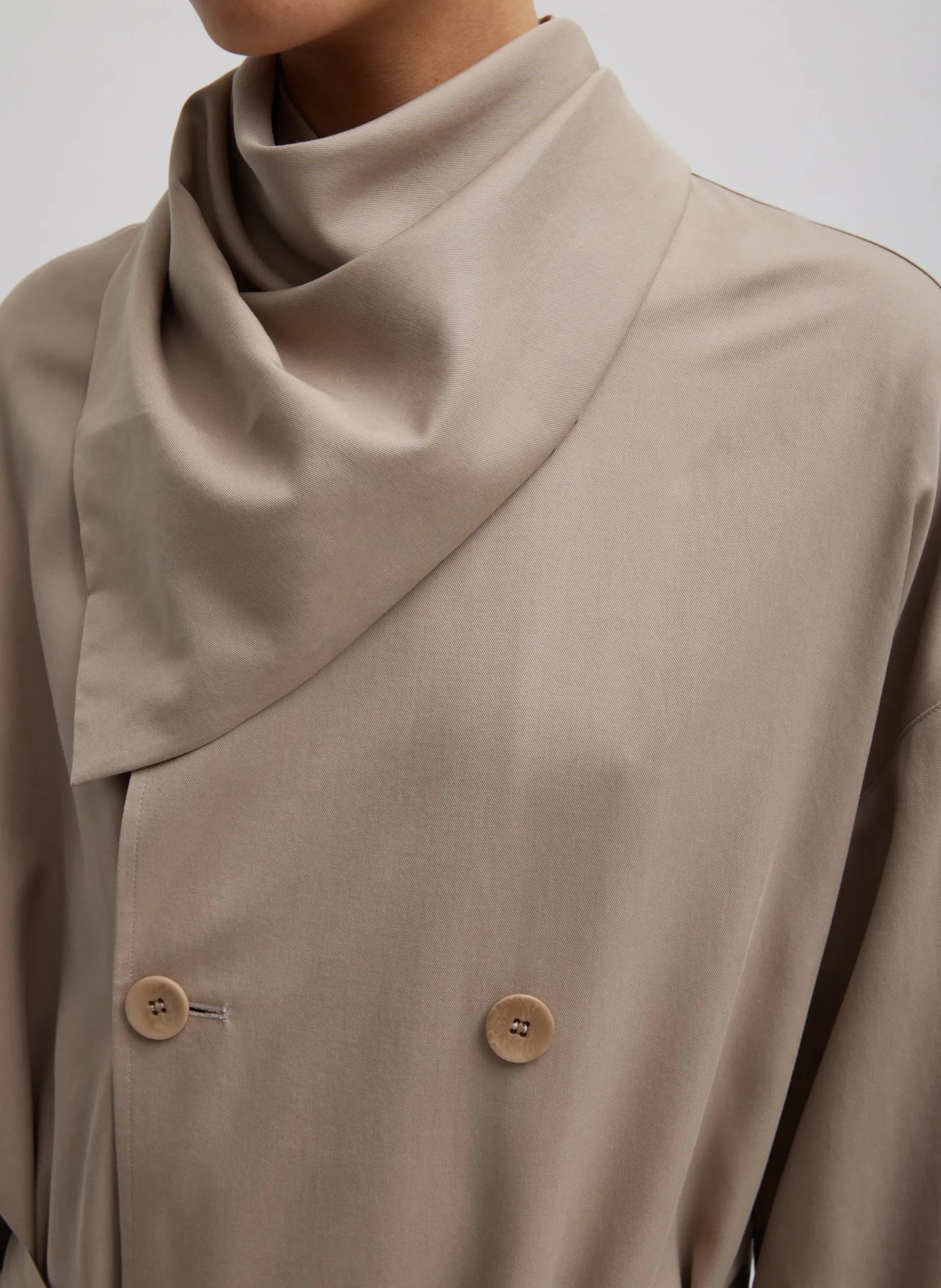 Jackets & Outerwear|Fundamentals - WOFs>Tibi Lancaster Trench Stone