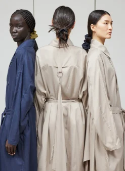 Jackets & Outerwear|Fundamentals - WOFs>Tibi Lancaster Trench Navy