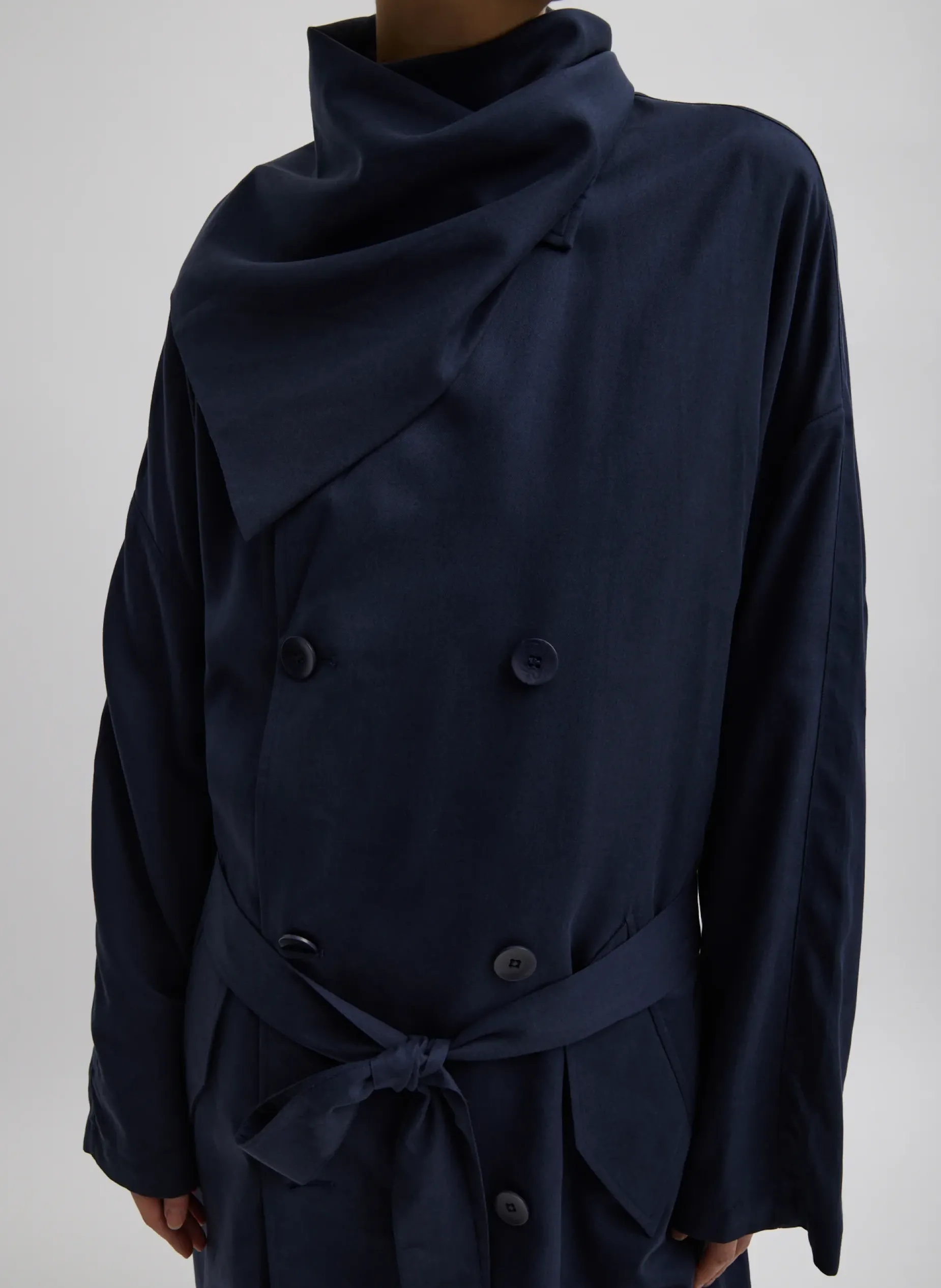 Jackets & Outerwear|Fundamentals - WOFs>Tibi Lancaster Trench Navy