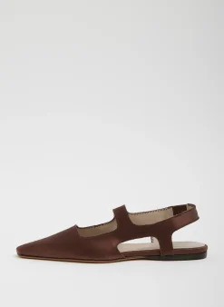 Flats>Tibi Malcolm Flat Brown