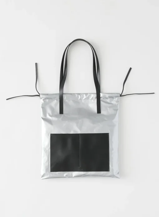Handbags>Tibi Metallic Lucas Bag Silver