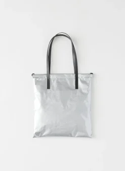 Handbags>Tibi Metallic Lucas Bag Silver