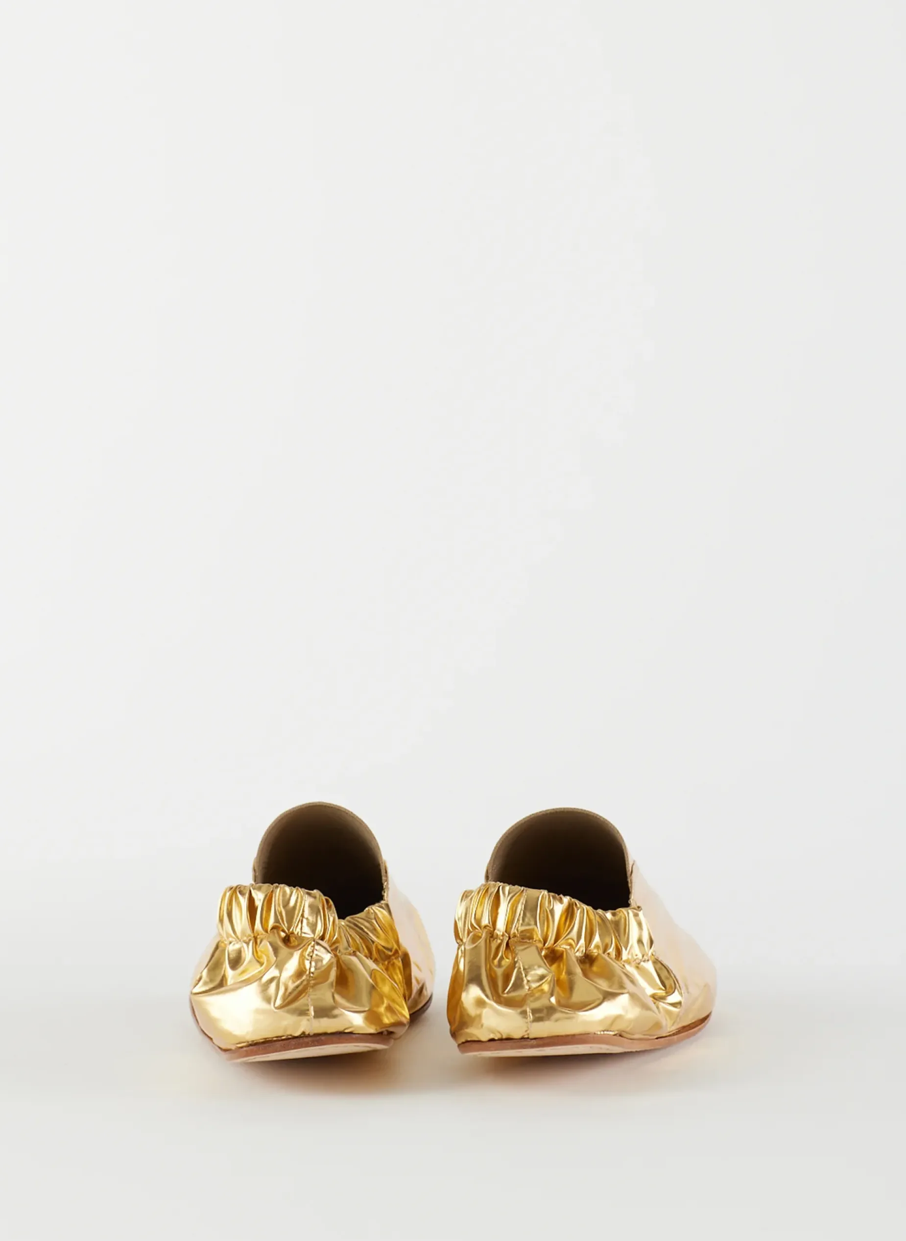Flats>Tibi Metallic Mikhail Flat Gold