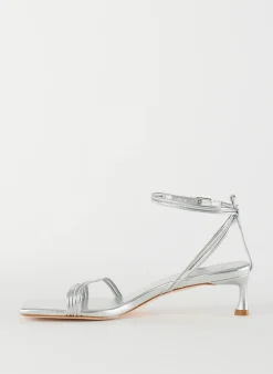 Heels|Sandals>Tibi Metallic Nappa Harper Sandal Silver