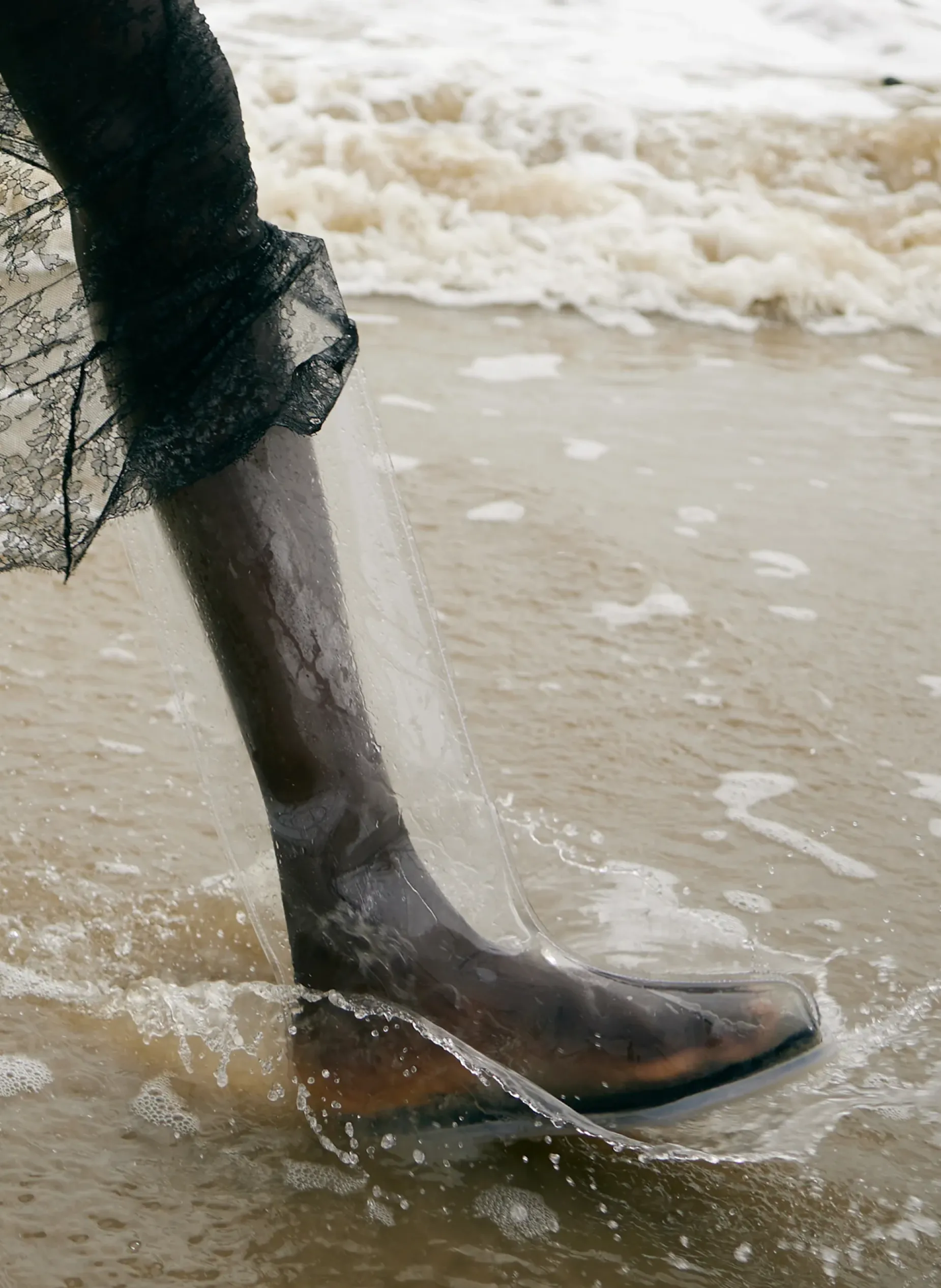 Coming Soon>Tibi Mookie Rain Boot Clear