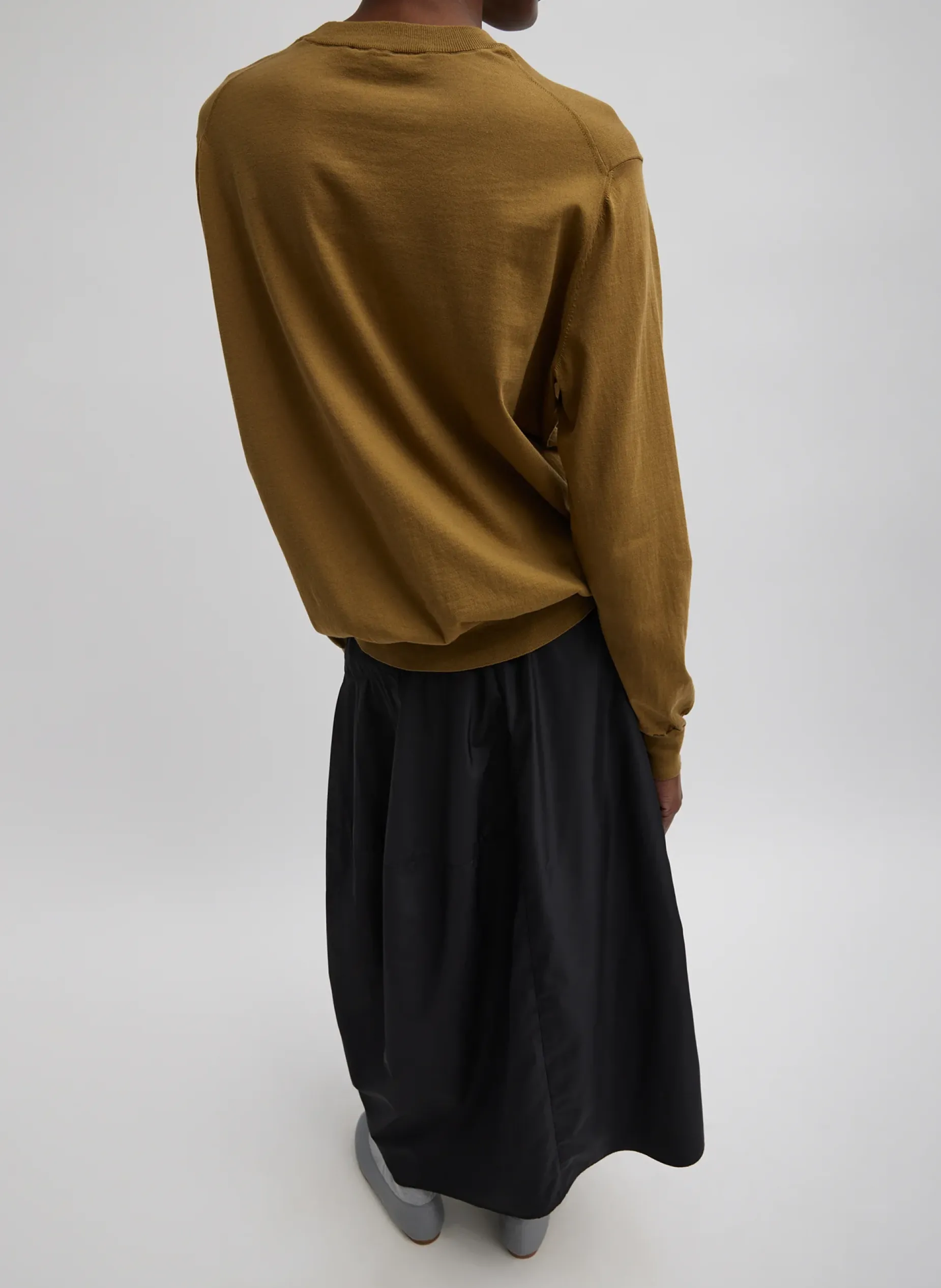 Skirts|Fundamentals - WOFs>Tibi Nylon Asymmetrical Balloon Skirt Black