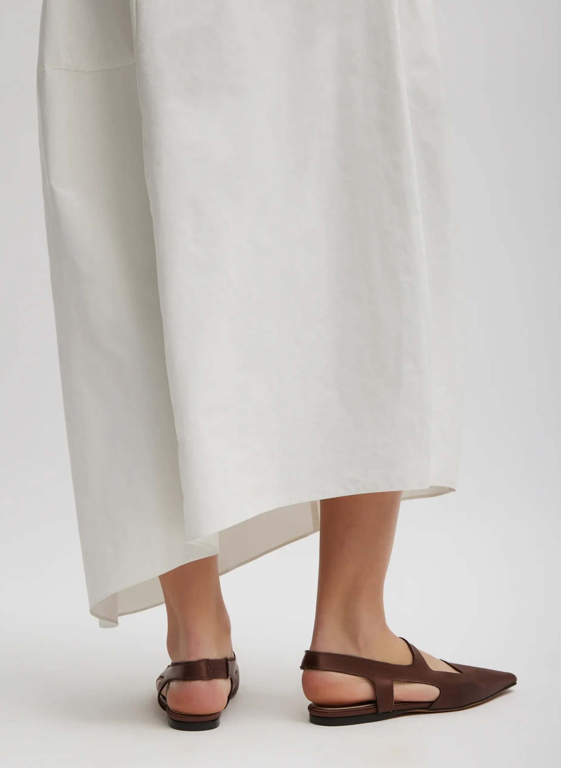 Skirts|Fundamentals - WOFs>Tibi Nylon Asymmetrical Balloon Skirt White