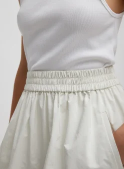 Skirts|Fundamentals - WOFs>Tibi Nylon Pull On Full Skirt White